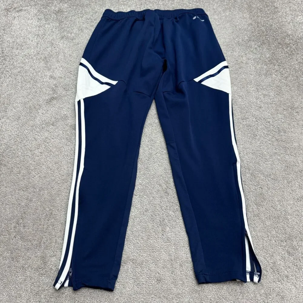 Adidas Tiro 23 League Track Joggers Pants Large Mens Blue White 3-Striped Soccer
